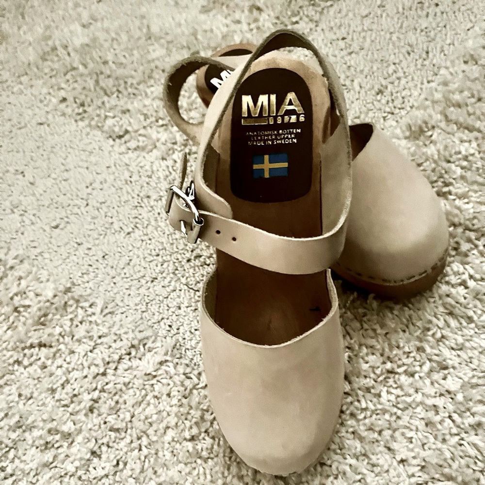 MIA Tan Mules & Clogs